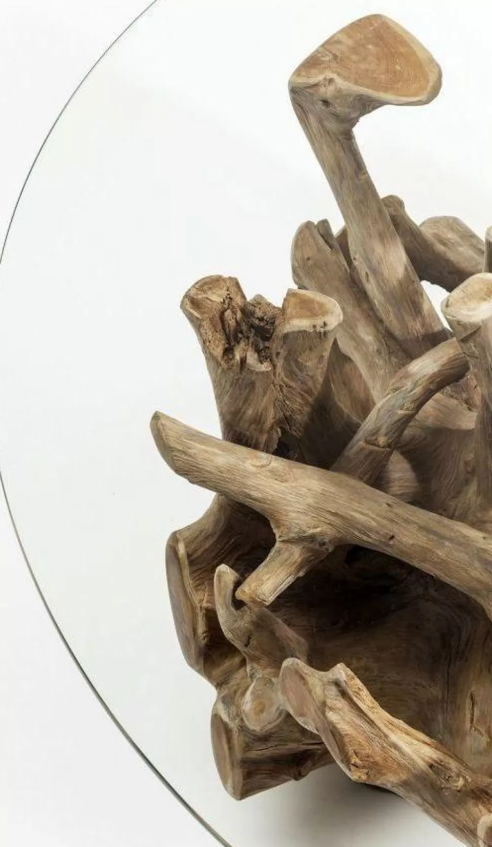 Stoliki Kawowe-KARE Design Ława Roots Ø100 Cm Drewniana