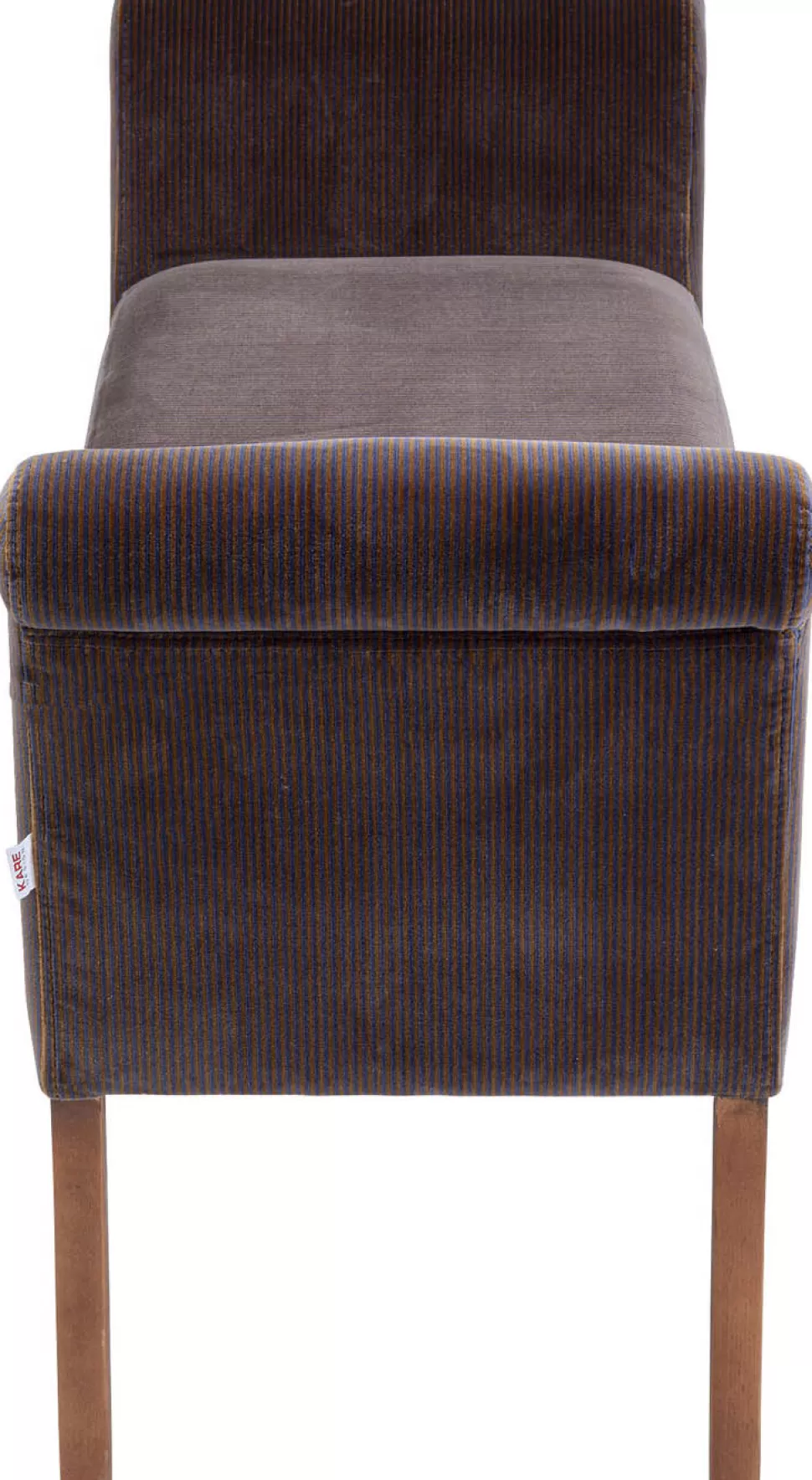 Ławki-KARE Design Ławka Motley Velvet 107x62 Cm Brązowa