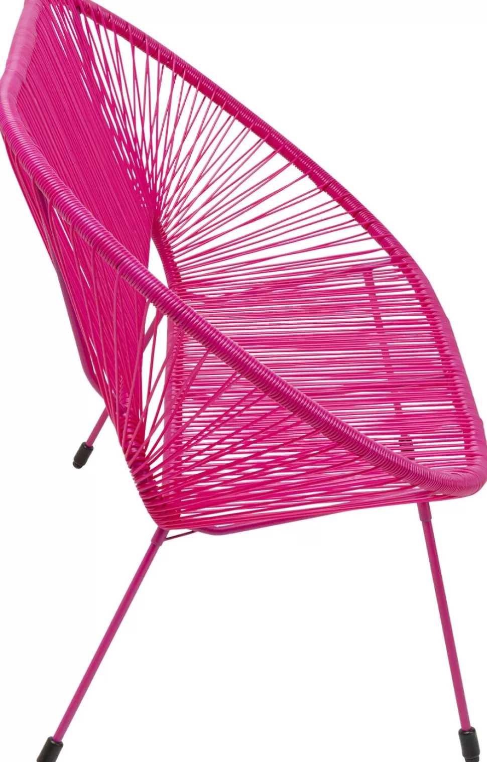 Sofy-KARE Design Ławka Ogrodowa Różowa żyłkowa 121 Cm