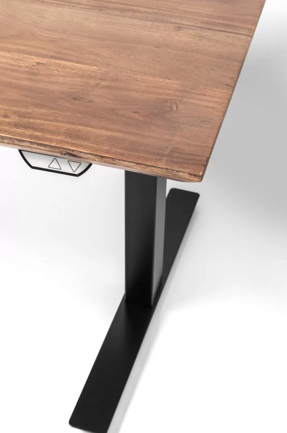 Biurka-KARE Design Biurko Z Elek. Regulacją Wysokości Symphony 160x80 Cm Brązowe - Nogi Czarne