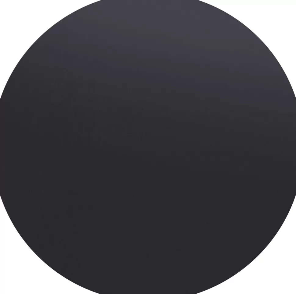 Stoły-KARE Design Blat Okrągły Czarny MDF Ø110 Cm