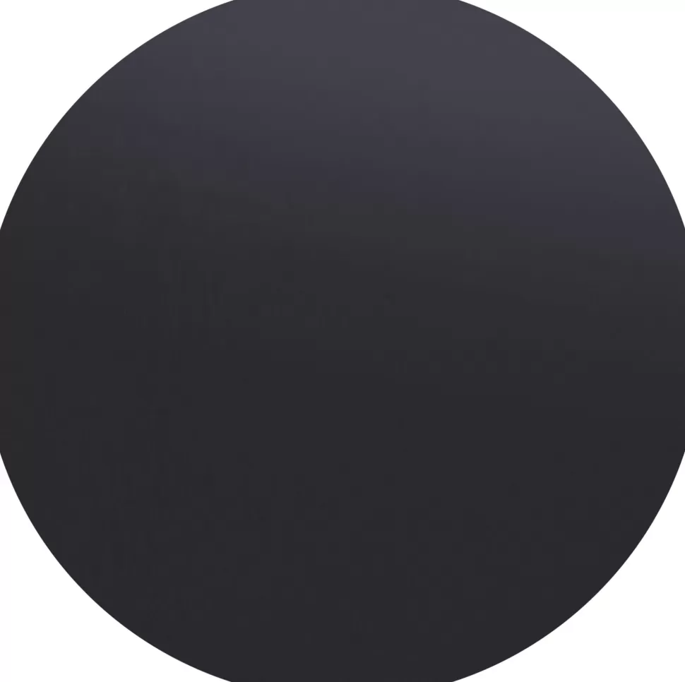 Stoły-KARE Design Blat Okrągły Czarny MDF Ø80 Cm