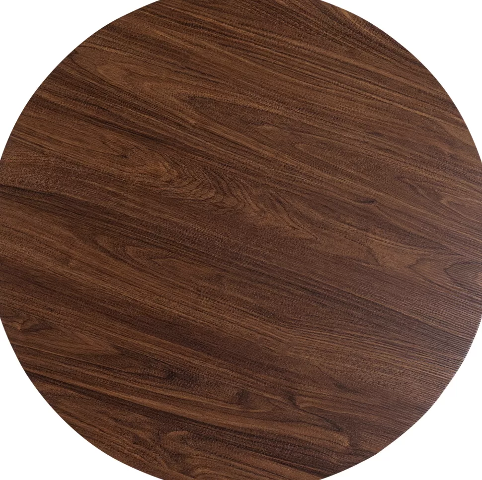 Stoły-KARE Design Blat Okrągły MDF Laminowany Kolor Orzech Włoski Ø110 Cm