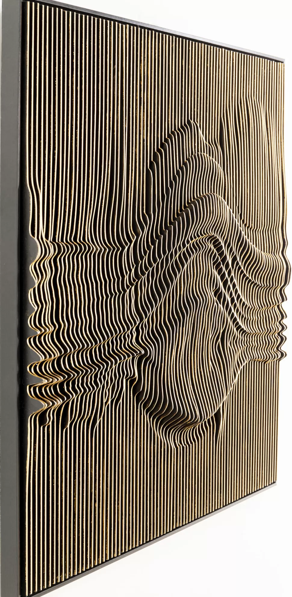 Dekoracje Ścienne-KARE Design Dekoracja ścienna 3D Drewno I MDF 100x100 Cm