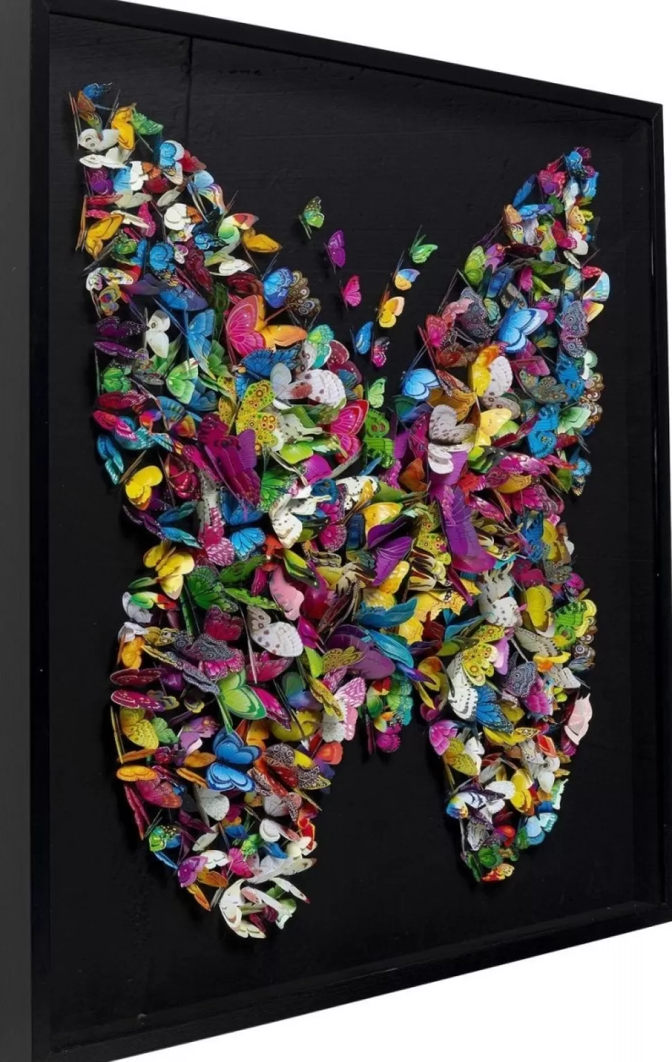 Obrazy-KARE Design Dekoracja ścienna Farfalla 120x120 Cm Kolorowa