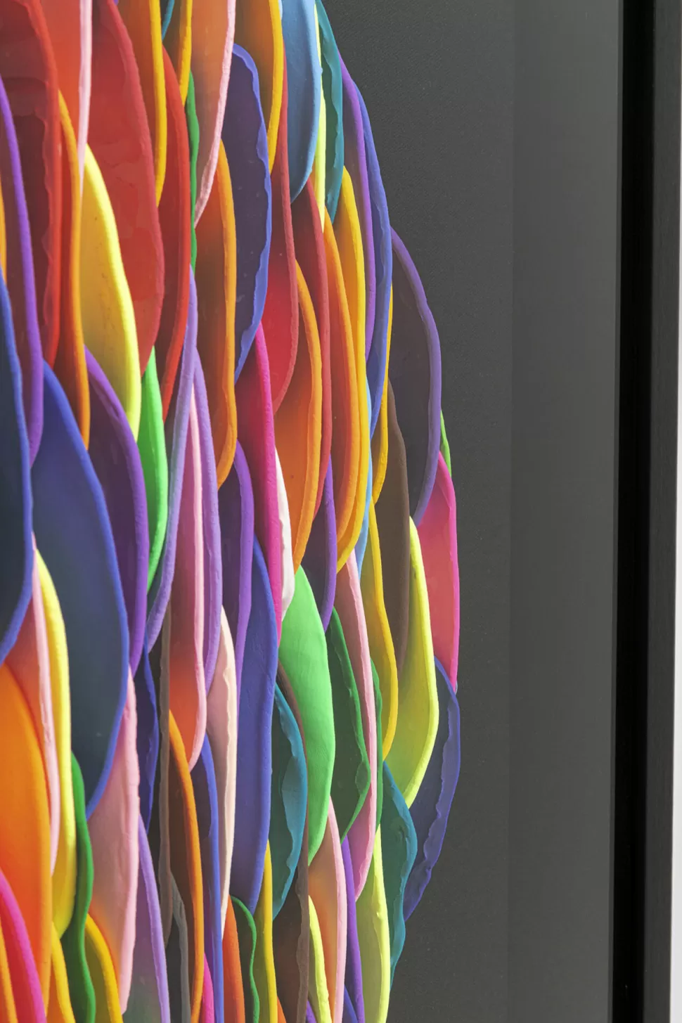 Dekoracje Ścienne-KARE Design Dekoracja ścienna Kolorowa Terakota Rama Czarna 80x80 Cm