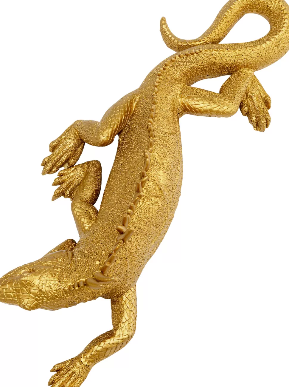 Dekoracje Ścienne-KARE Design Dekoracja ścienna Lizard 11x31 Cm Złota