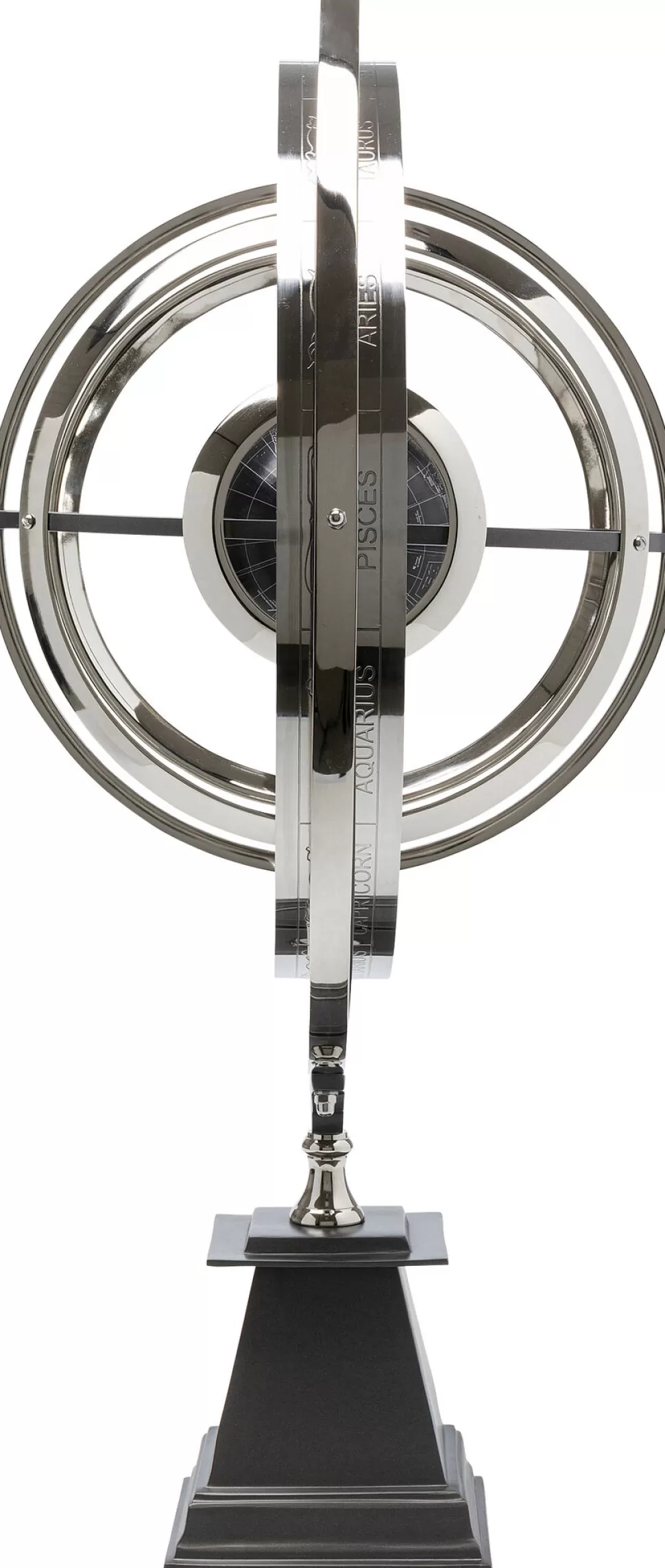 Figurki Dekoracyjne-KARE Design Dekoracja Do Salonu Sfera Armilarna Stal I Aluminium 56x82 Cm