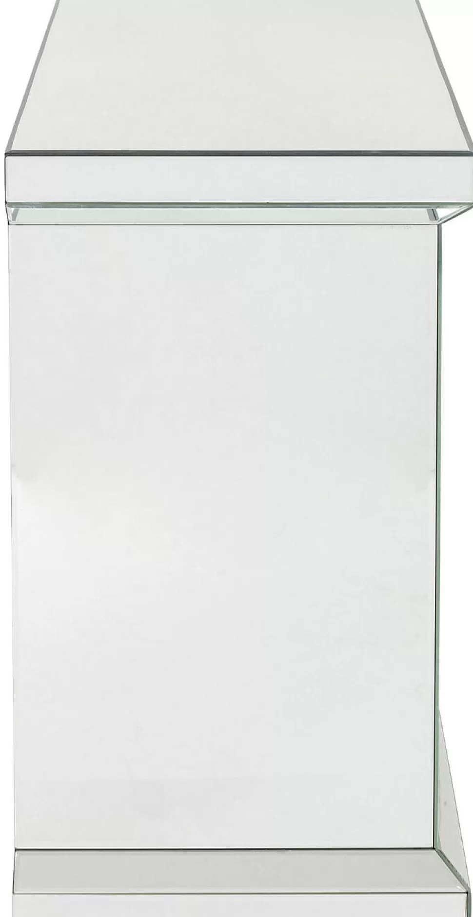 Dekoracje Stojące-KARE Design Dekoracja Stojąca - Portal Kominkowy Fireplace 71x71 Cm Lustrzany