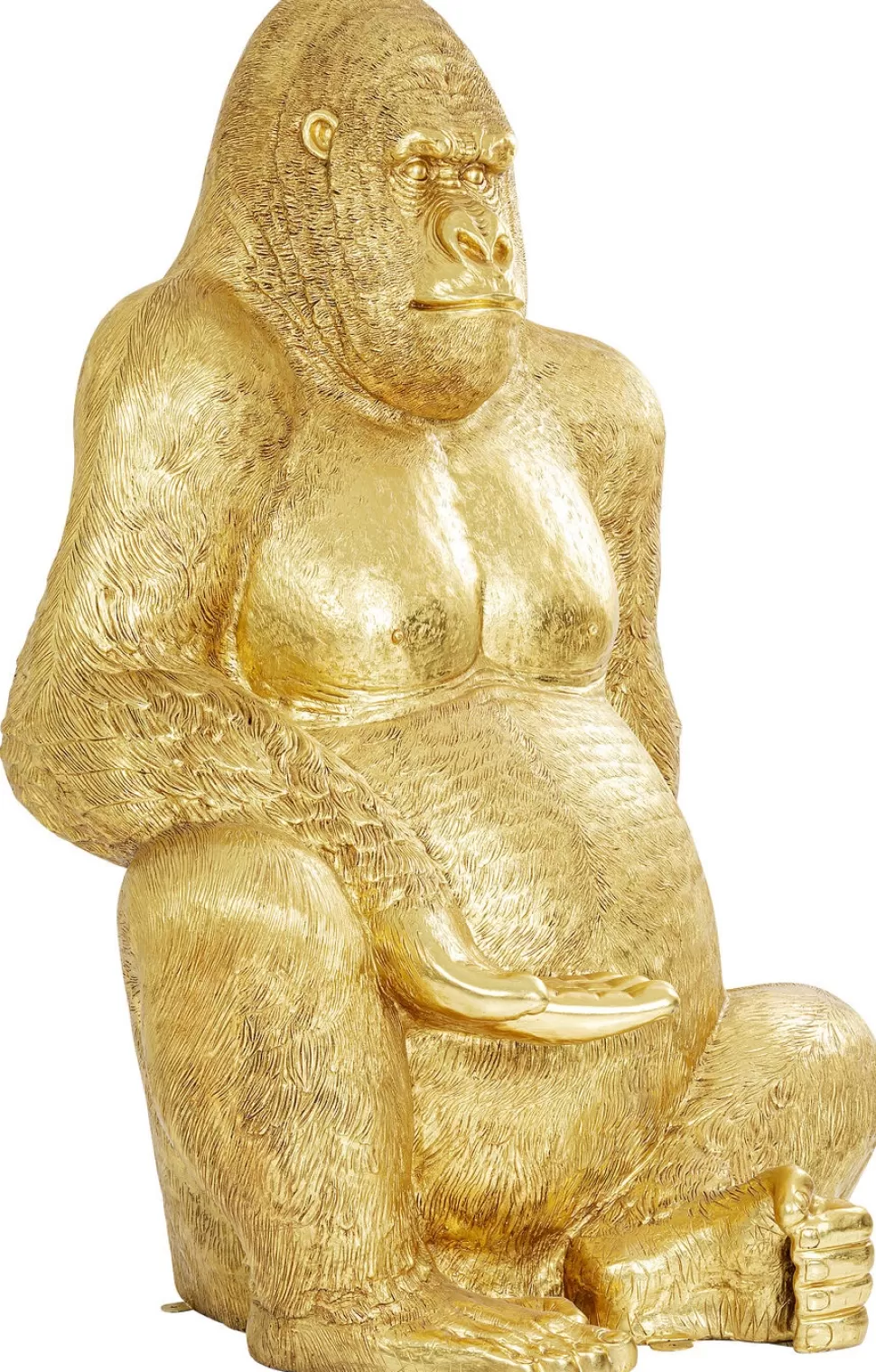 Dekoracje Stojące-KARE Design Dekoracja Stojąca Gorilla XXL 180x250 Cm Złota