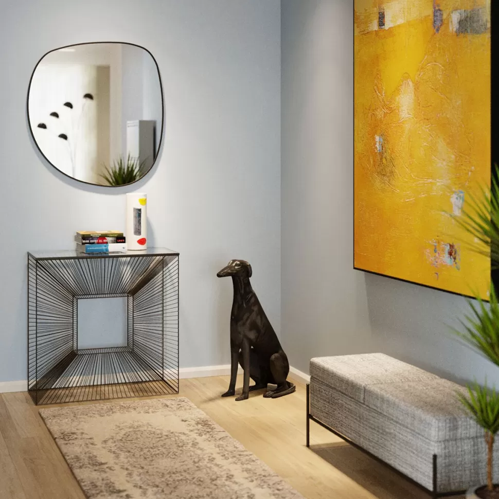 Dekoracje Stojące-KARE Design Dekoracja Stojąca Greyhound Bruno 44x80 Cm Czarna Matowa