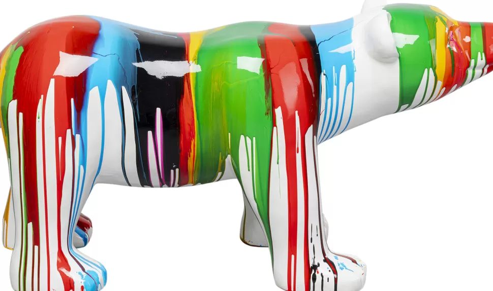 Dekoracje Stojące-KARE Design Dekoracja Stojąca Kolorowa Miś Polarny 99x46 Cm