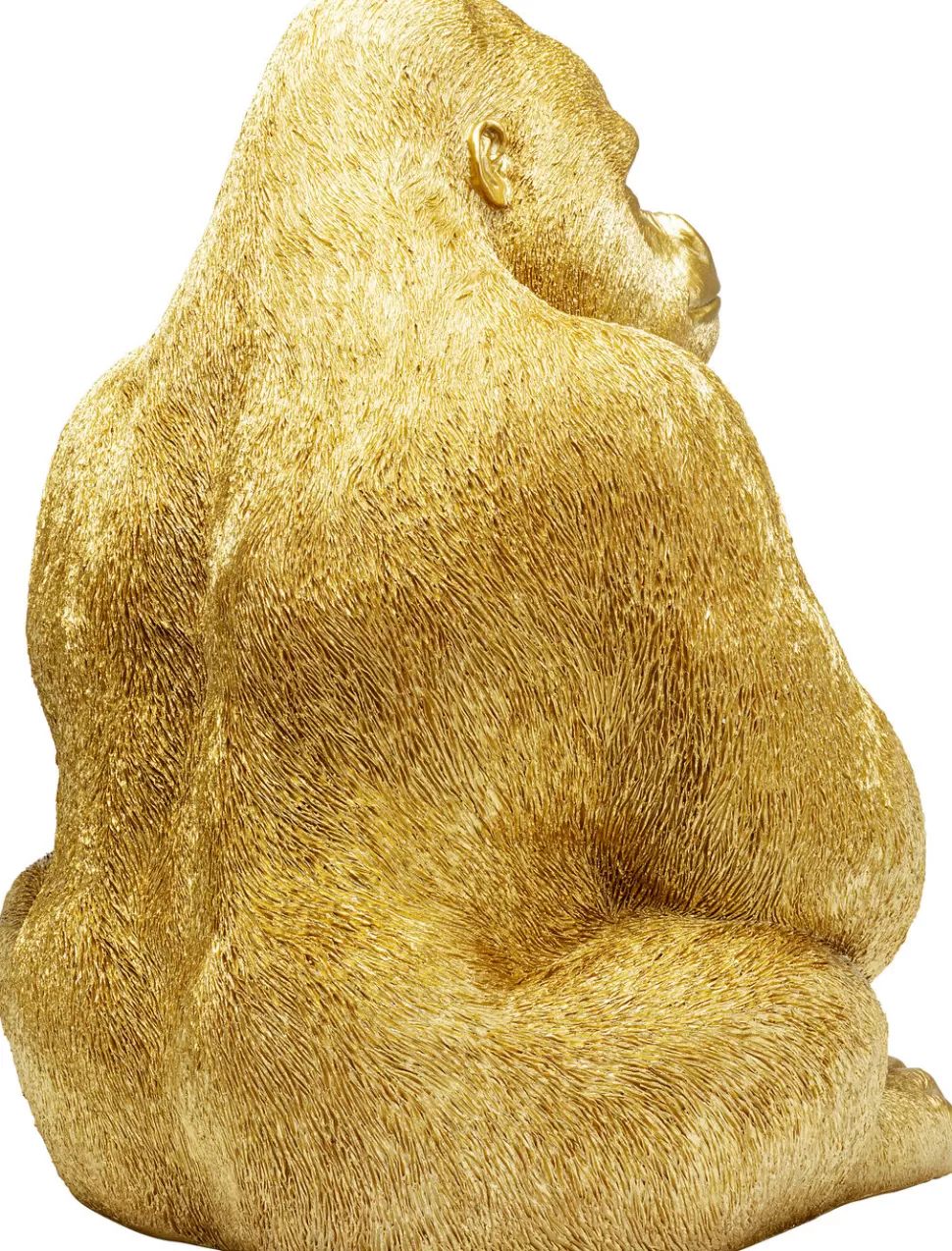 Dekoracje Stojące-KARE Design Dekoracja Stojąca Monkey Gorilla Side XL 60x76 Cm Złota