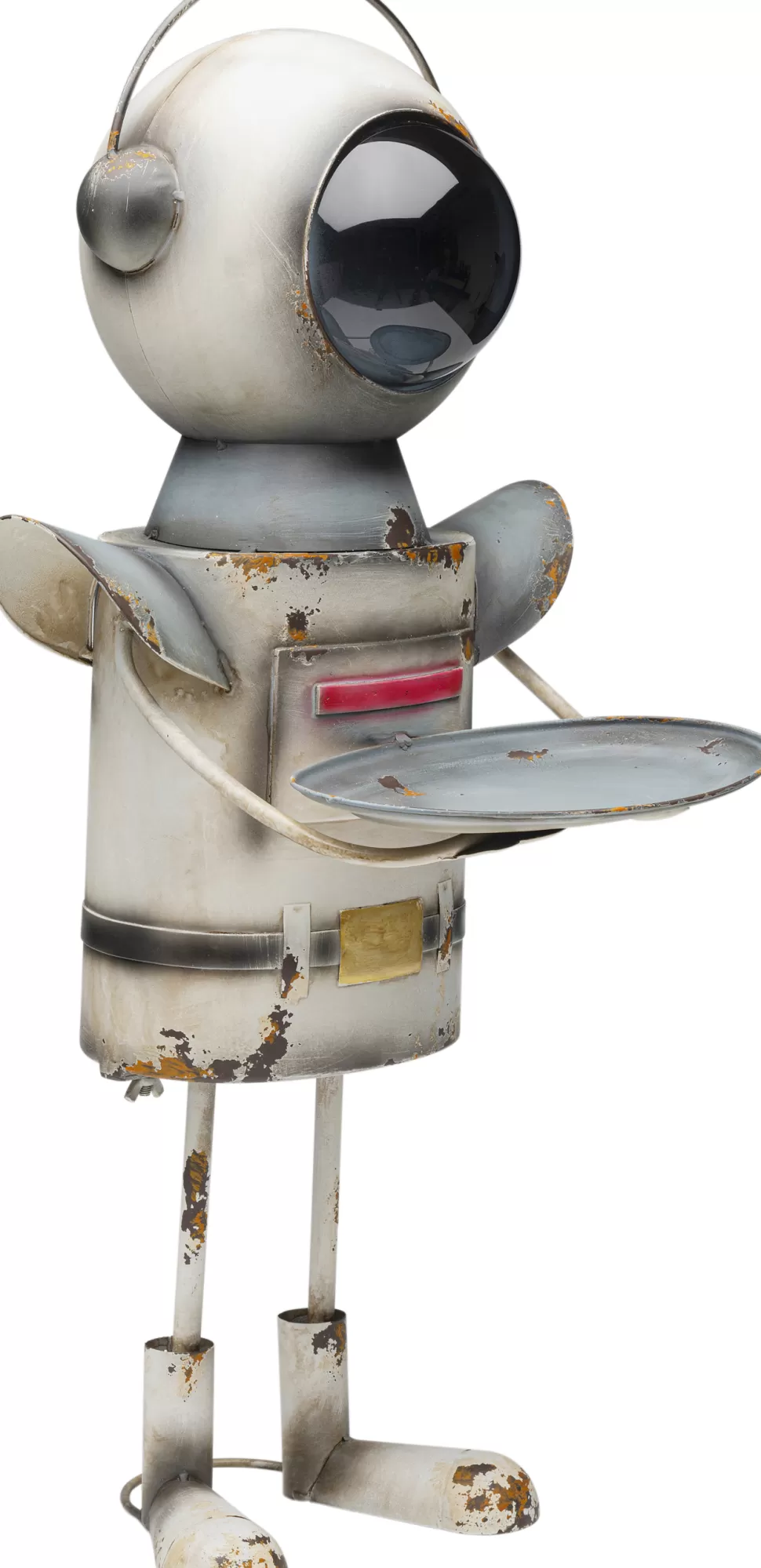 Dekoracje Stojące-KARE Design Dekoracja Stojąca Stalowa Postarzana Robot Gottlieb 74 Cm