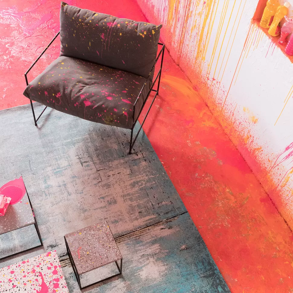 Dywany-KARE Design Dywan Abstract 170x240 Cm Niebieski