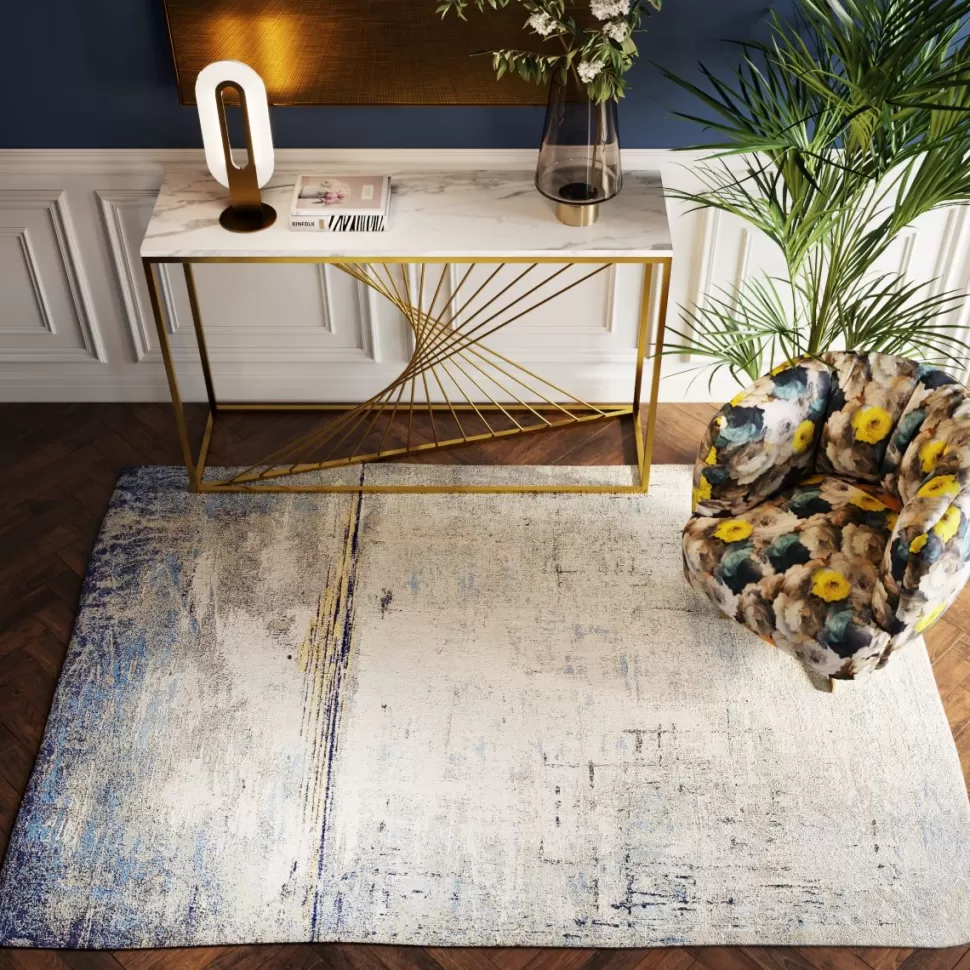 Dywany-KARE Design Dywan Abstract 240x170 Cm Ciemnoniebieski