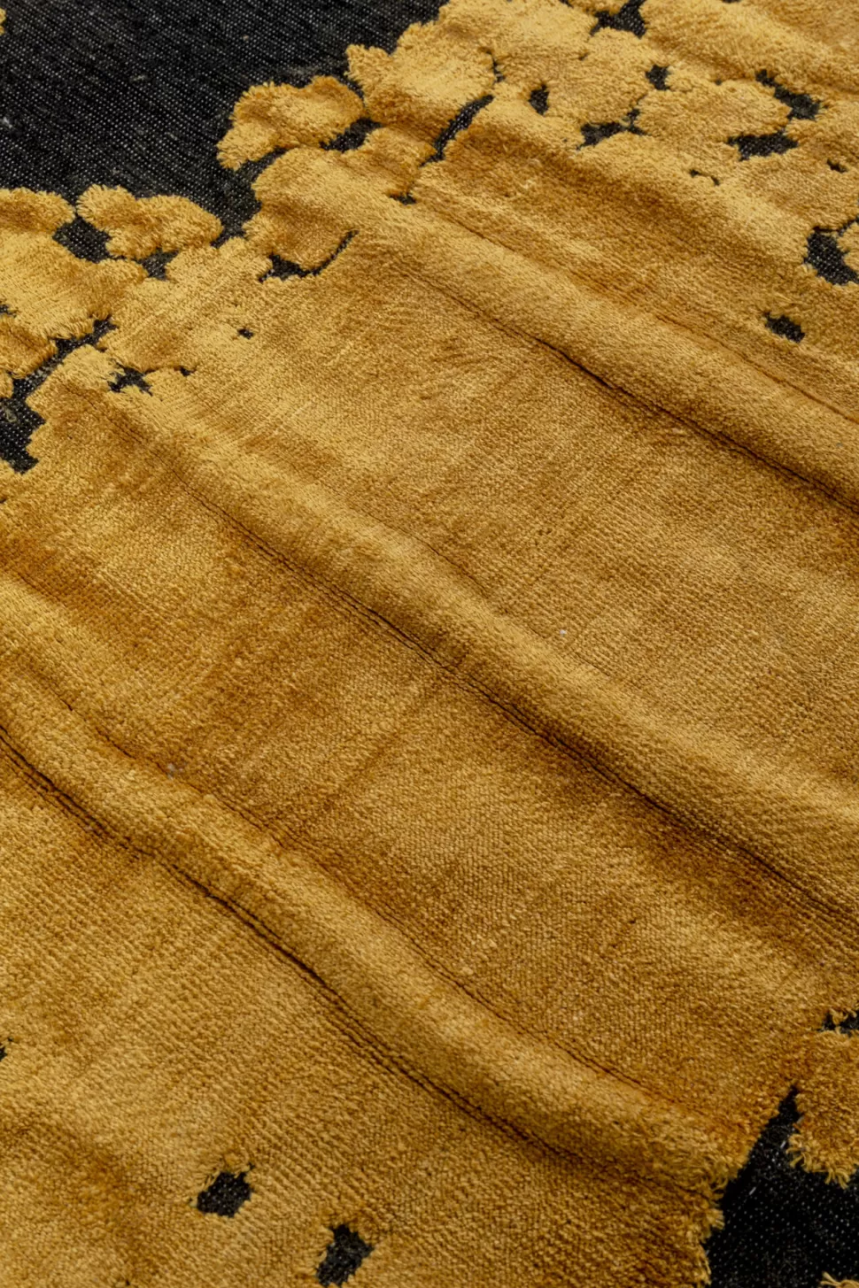 Dywany-KARE Design Dywan żółto-czarny Wiskoza I Bawełna 200x300 Cm
