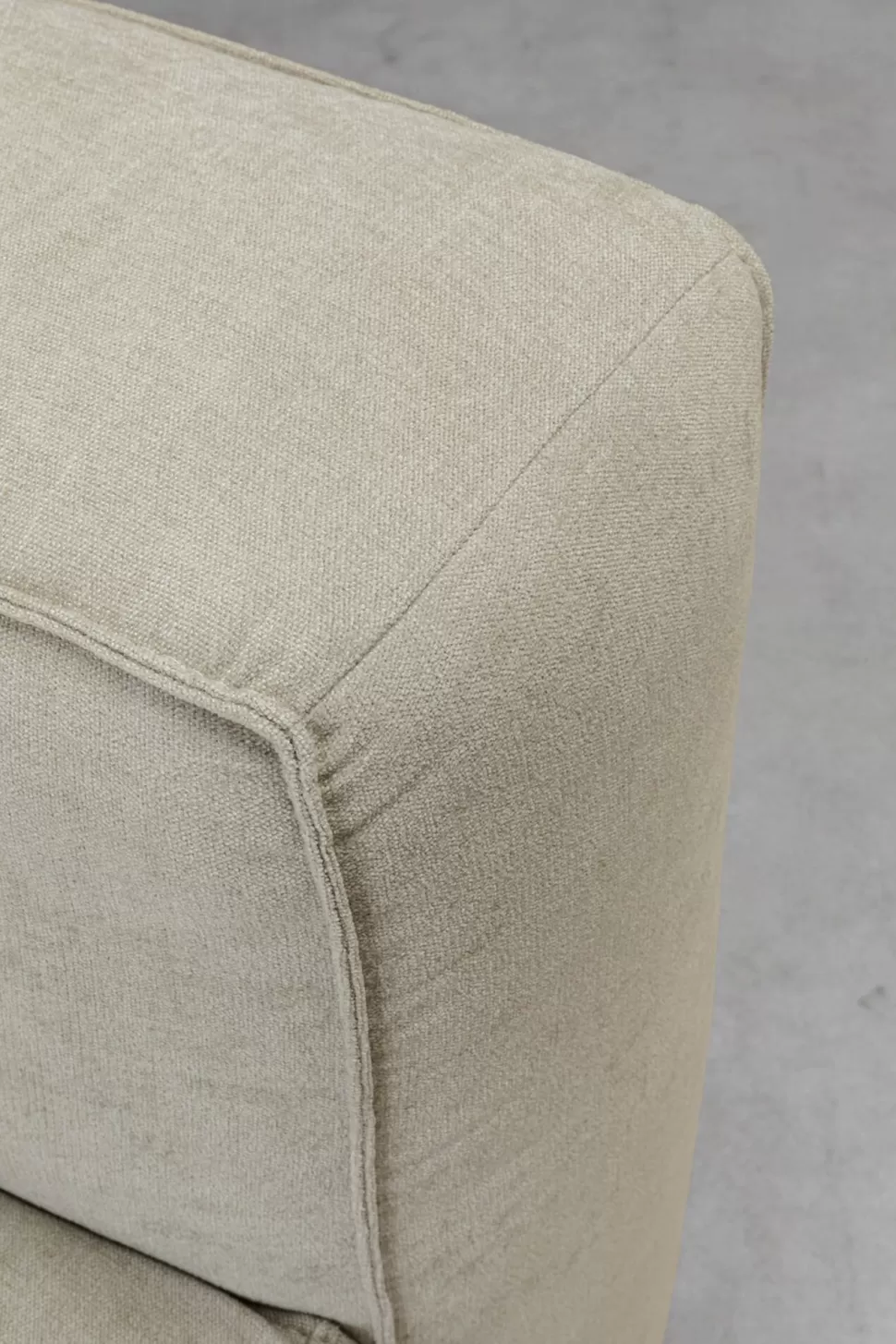 Sofy Modułowe-KARE Design Element Modułowy Z Podłokietnikiem Kremowy Prawy 215 Cm