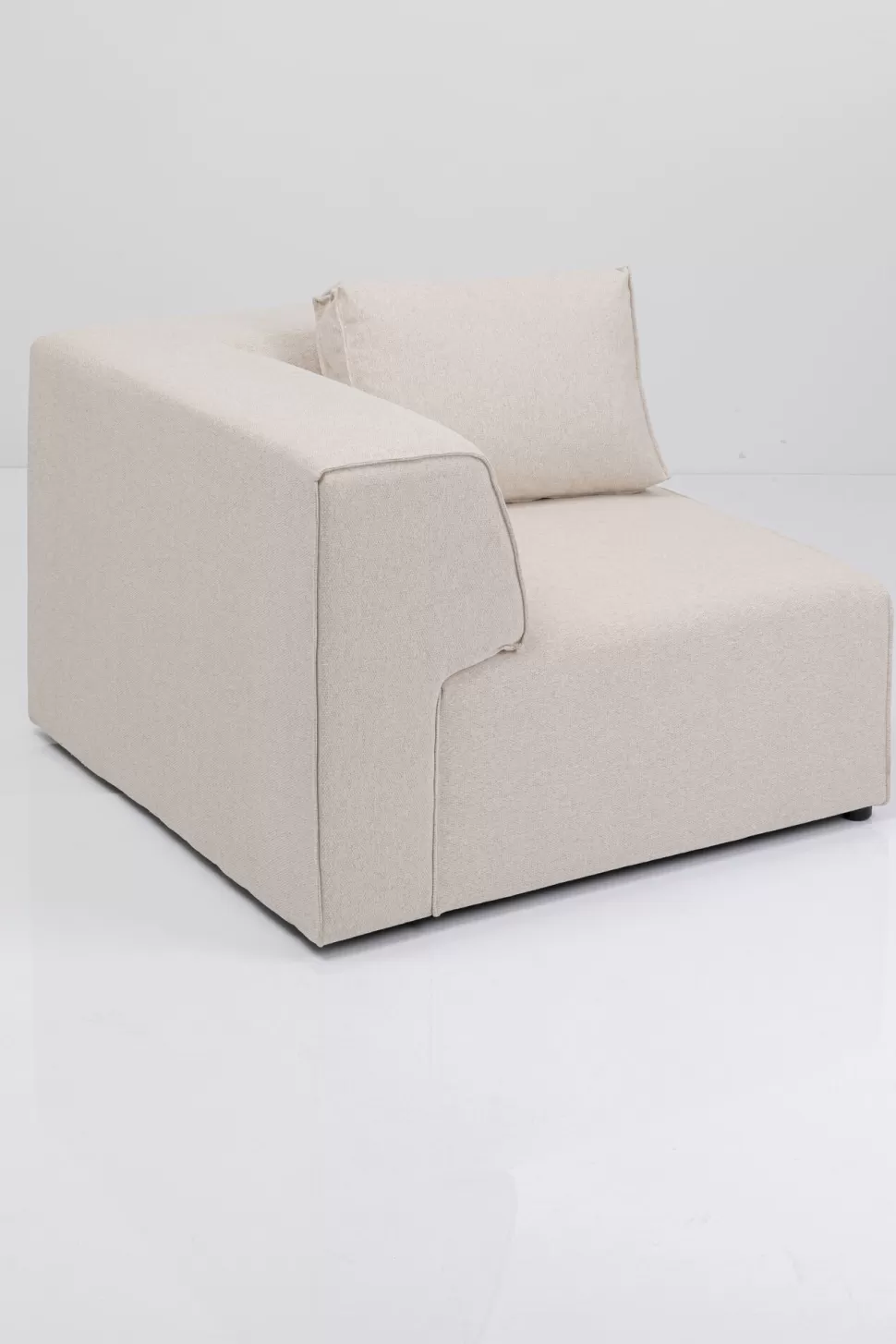 Sofy Modułowe | Narożniki-KARE Design Element Narożny - Moduł Infinity 100x100 Cm Kremowy Lewy