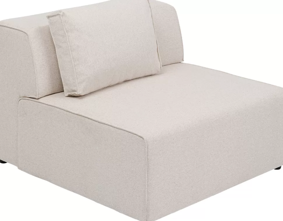 Sofy Modułowe-KARE Design Element środkowy - Moduł Infinity 100x100 Cm Kremowy