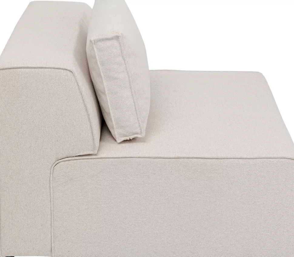 Sofy Modułowe-KARE Design Element środkowy - Moduł Infinity 100x100 Cm Kremowy