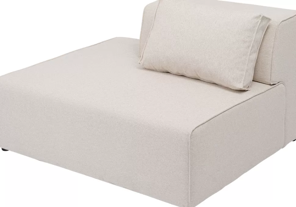 Sofy Modułowe-KARE Design Element środkowy - Moduł Infinity 120x100 Cm Kremowy Lewy
