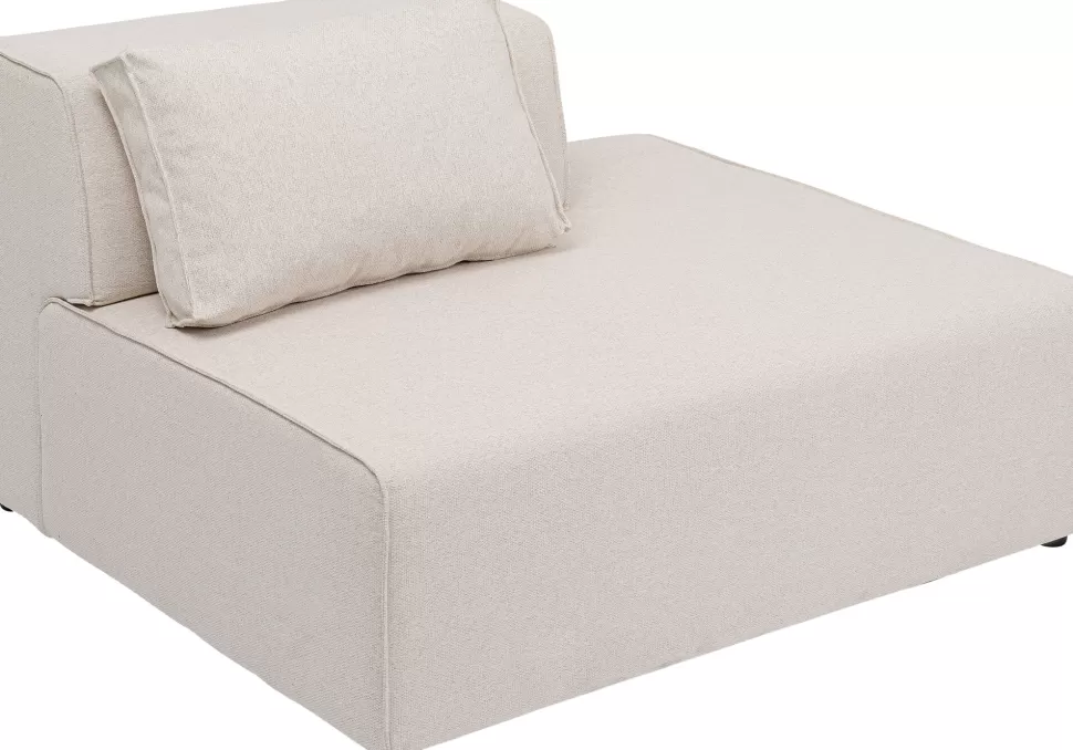 Sofy Modułowe-KARE Design Element środkowy - Moduł Infinity 120x100 Cm Kremowy Prawy