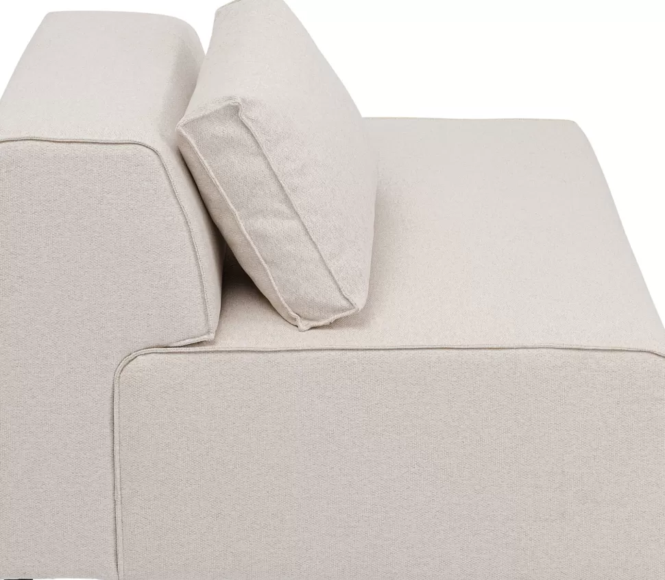 Sofy Modułowe-KARE Design Element środkowy - Moduł Infinity 120x100 Cm Kremowy Prawy