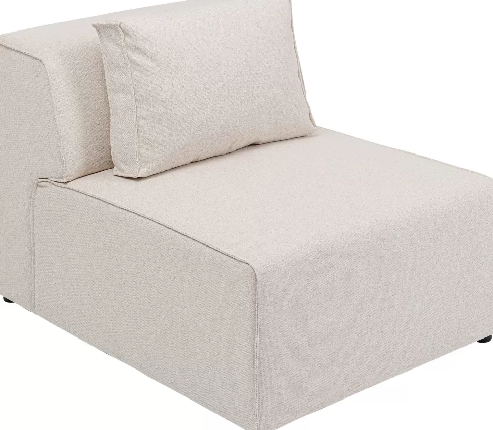 Sofy Modułowe-KARE Design Element środkowy - Moduł Infinity 80x100 Cm Kremowy
