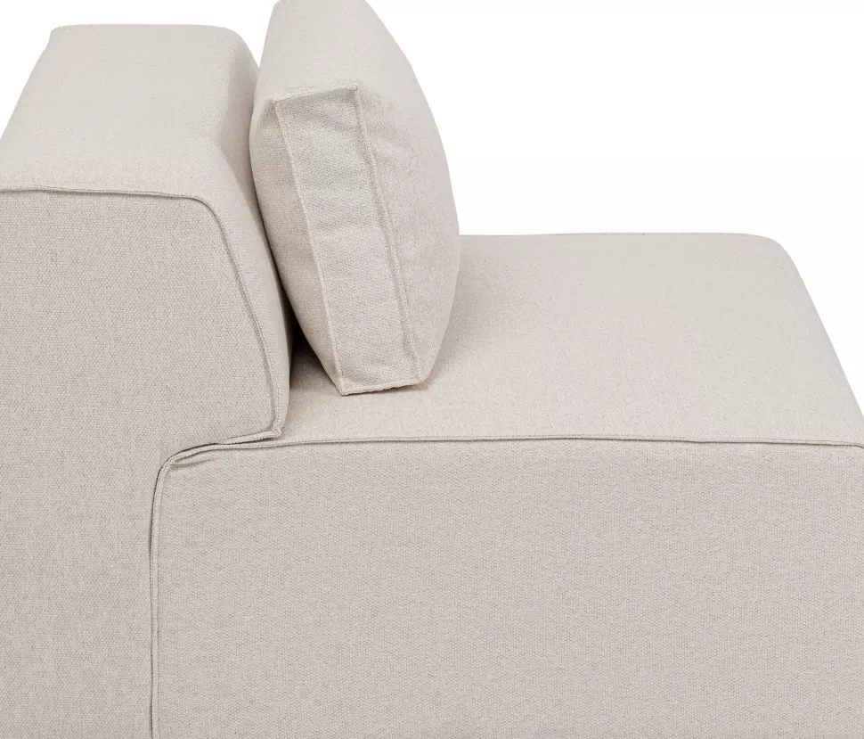Sofy Modułowe-KARE Design Element środkowy - Moduł Infinity 80x100 Cm Kremowy