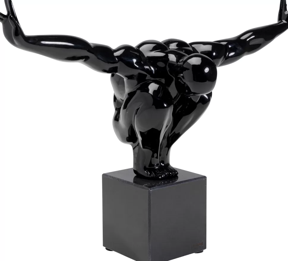 Figurki Dekoracyjne-KARE Design Figurka Dekoracyjna Athlet 75x42 Cm Czarna