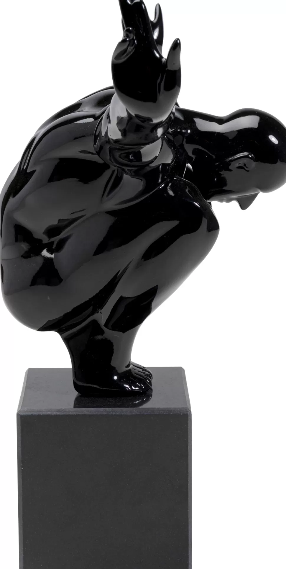 Figurki Dekoracyjne-KARE Design Figurka Dekoracyjna Athlet 75x42 Cm Czarna