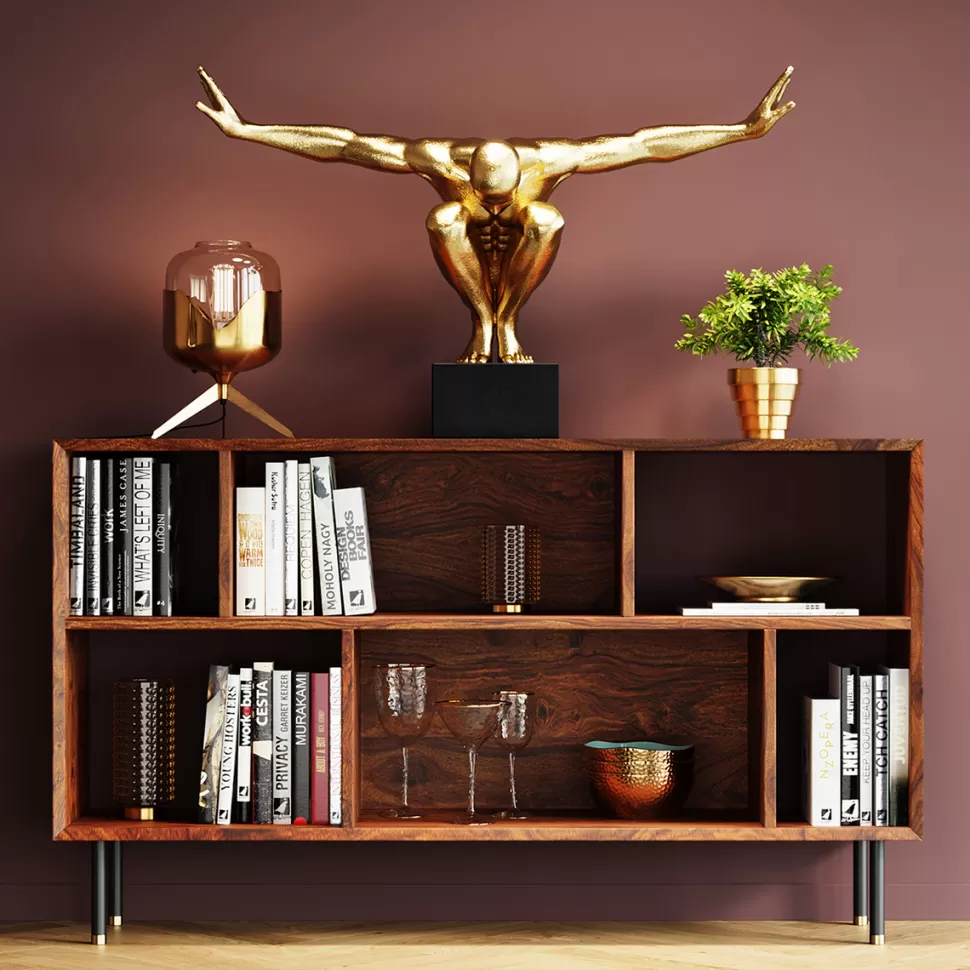 Figurki Dekoracyjne-KARE Design Figurka Dekoracyjna Athlete XL 100x64 Cm Złota