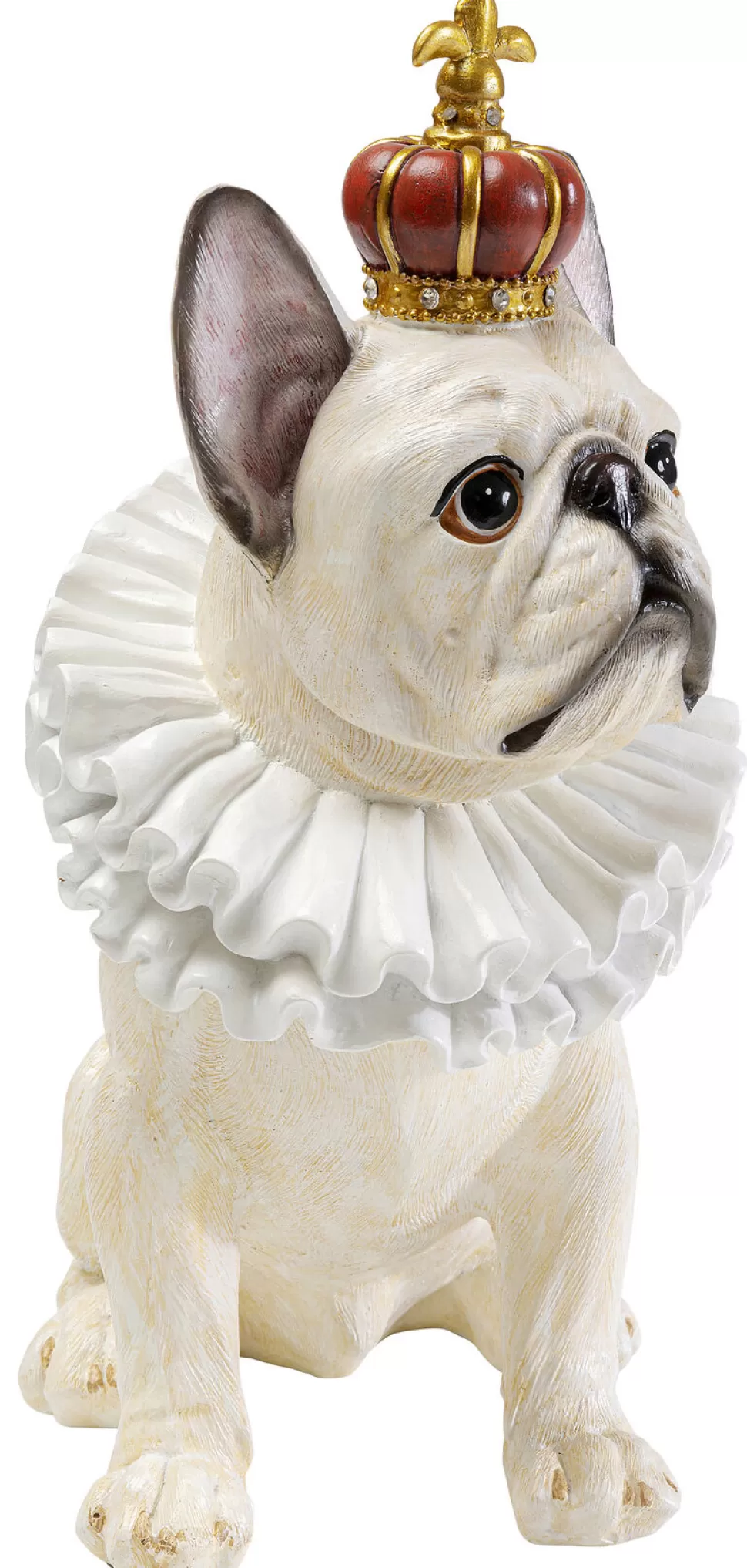 Figurki Dekoracyjne-KARE Design Figurka Dekoracyjna Biała Pies Król 26x33 Cm