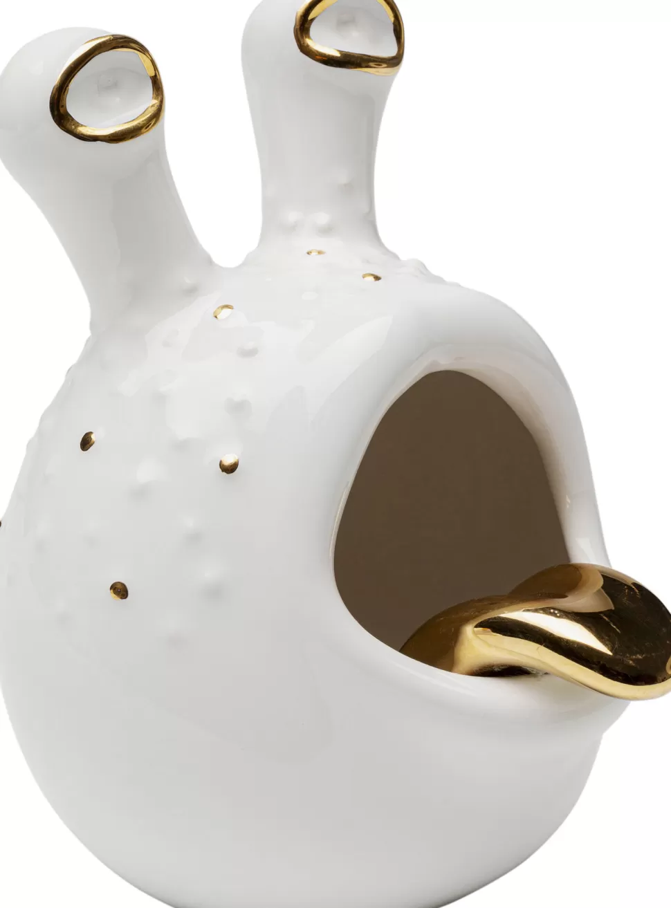 Figurki Dekoracyjne-KARE Design Figurka Dekoracyjna Biało-złota 22x19 Cm