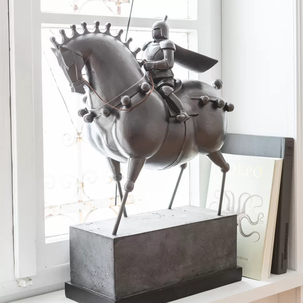Figurki Dekoracyjne-KARE Design Figurka Dekoracyjna Black Knight 55x72 Cm