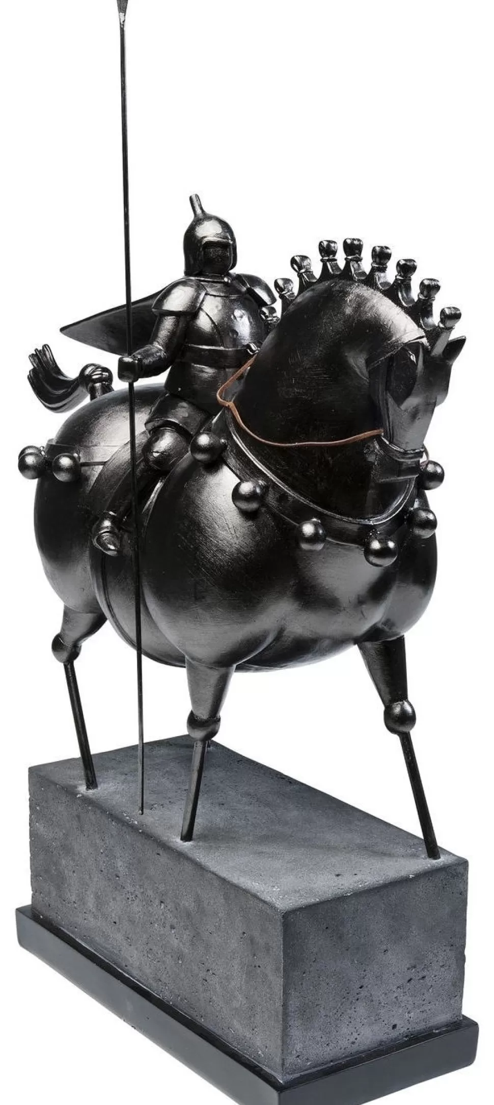 Figurki Dekoracyjne-KARE Design Figurka Dekoracyjna Black Knight 55x72 Cm