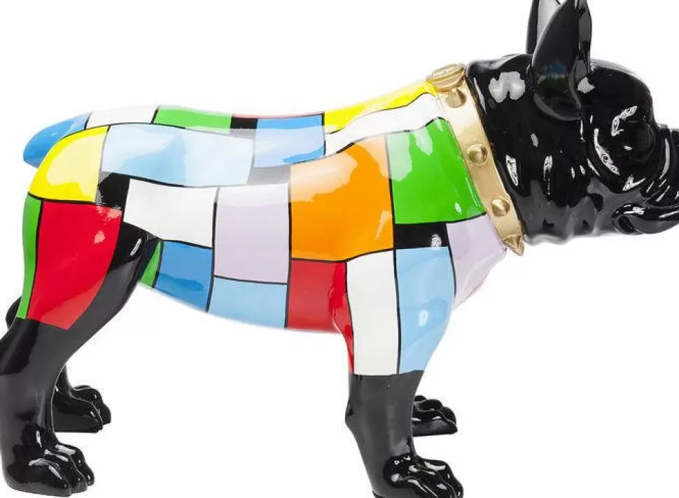 Figurki Dekoracyjne-KARE Design Figurka Dekoracyjna Bulldog 60x43 Cm Kolorowa