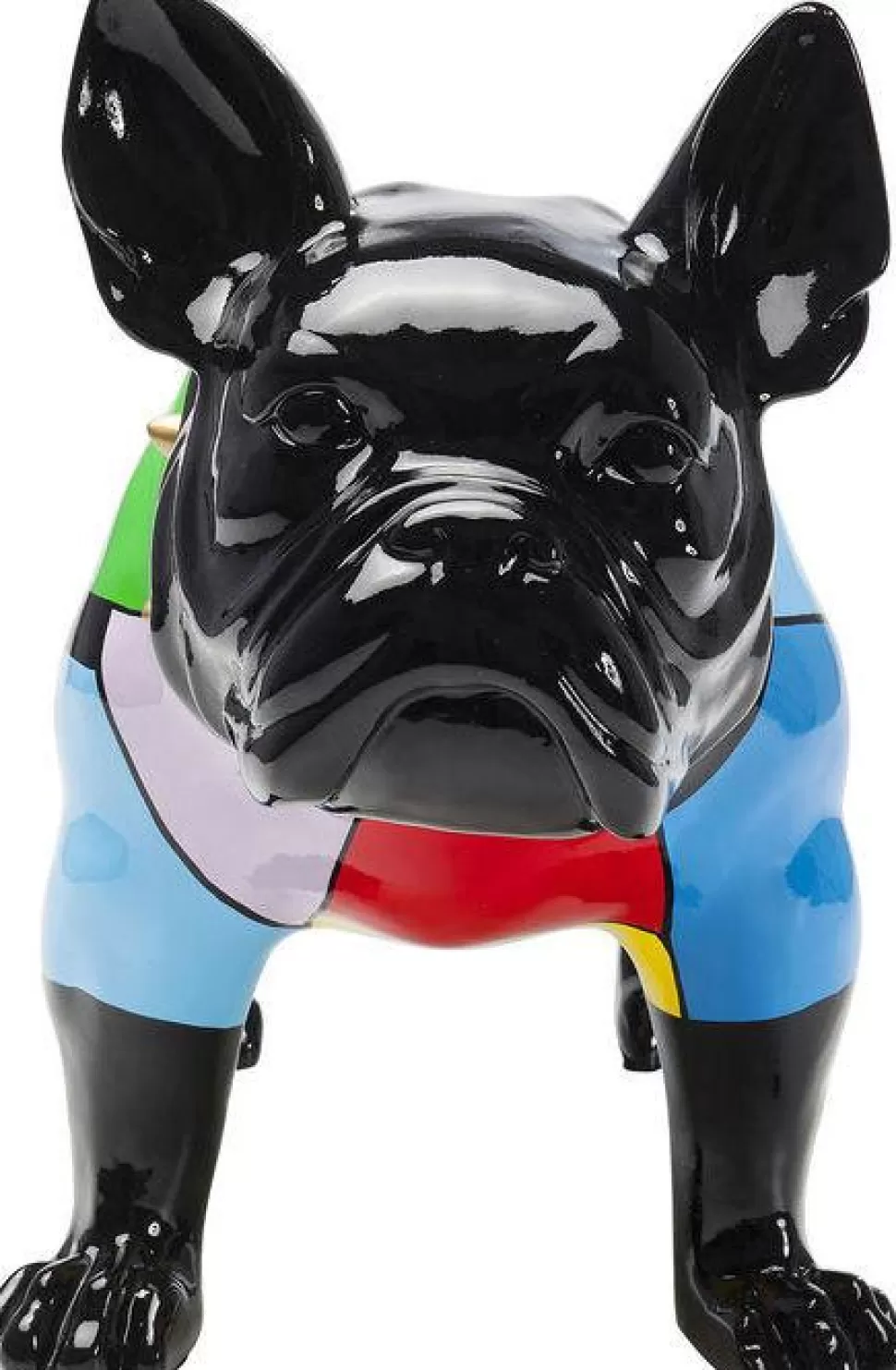 Figurki Dekoracyjne-KARE Design Figurka Dekoracyjna Bulldog 60x43 Cm Kolorowa