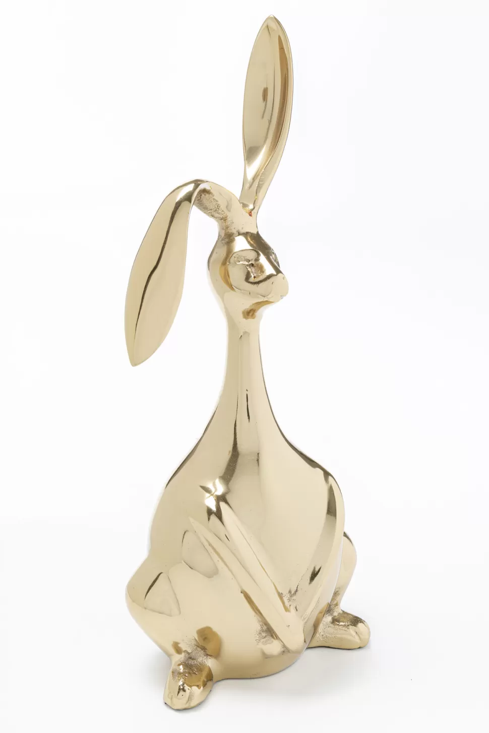 Figurki Dekoracyjne-KARE Design Figurka Dekoracyjna Bunny 26x52 Cm Złota
