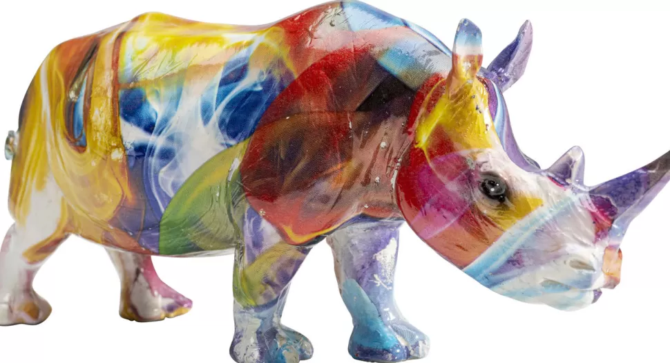 Figurki Dekoracyjne-KARE Design Figurka Dekoracyjna Colored Rhino 17x8 Cm