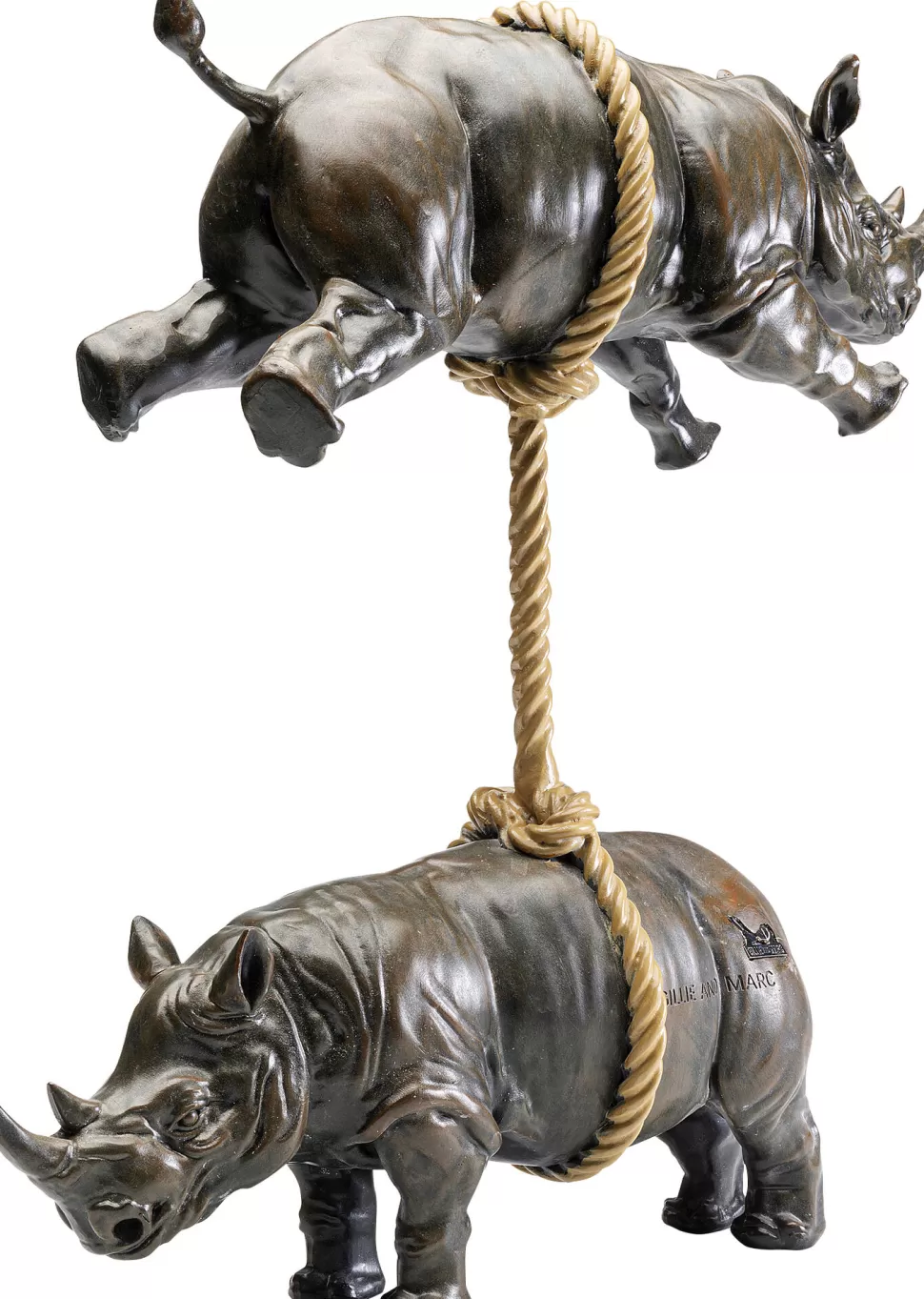 Figurki Dekoracyjne-KARE Design Figurka Dekoracyjna Do Salonu Nosorożce 46x47 Cm