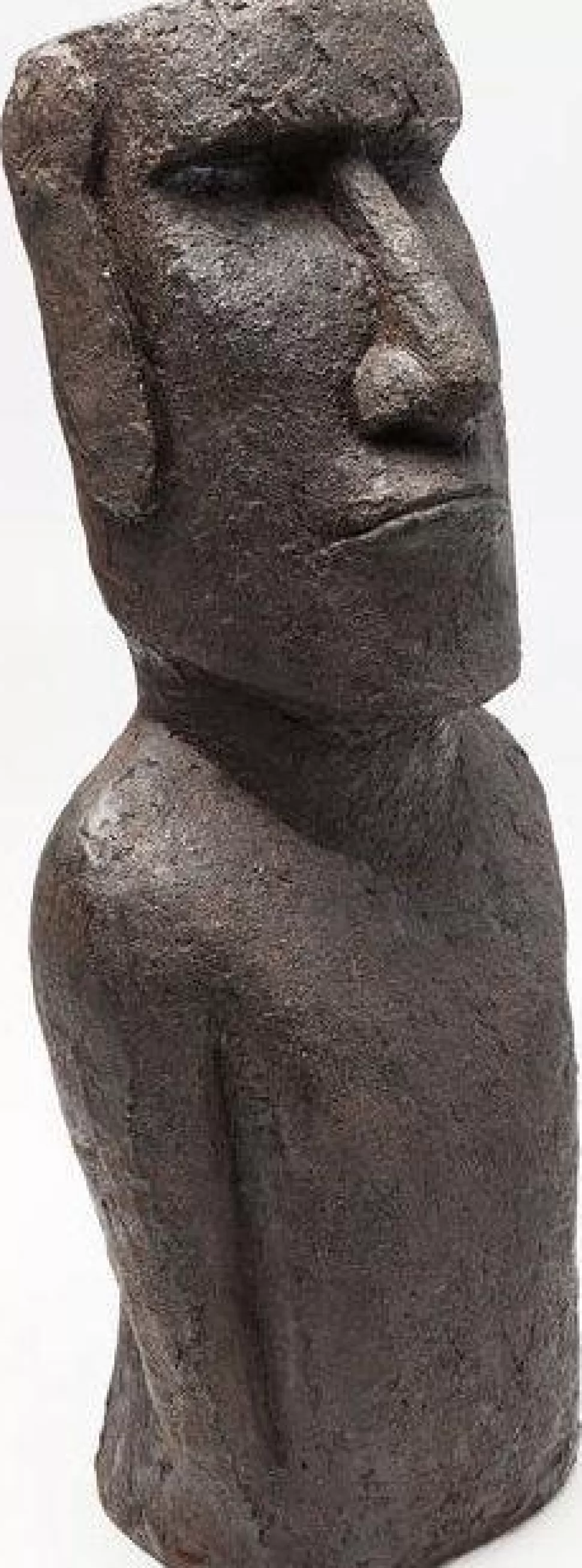 Figurki Dekoracyjne-KARE Design Figurka Dekoracyjna Easter Island 59 Cm Szara