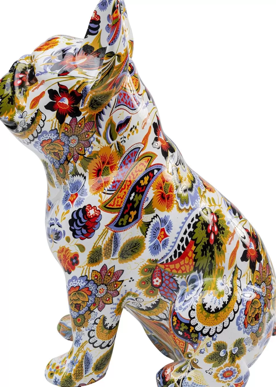 Figurki Dekoracyjne-KARE Design Figurka Dekoracyjna French Bulldog 13x30 Cm Kolorowa