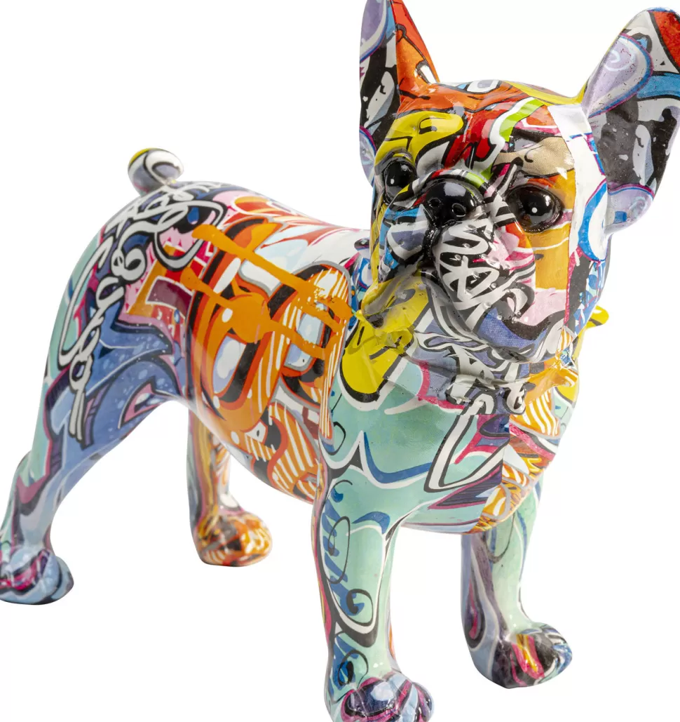 Figurki Dekoracyjne-KARE Design Figurka Dekoracyjna Grafitti Dog 24x22 Cm Kolorowa