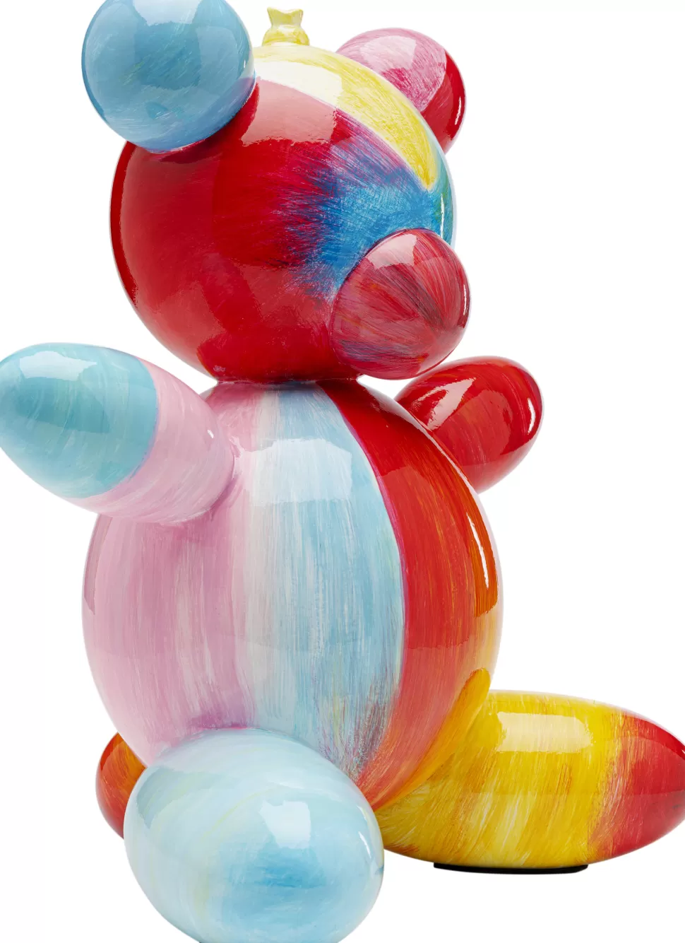 Figurki Dekoracyjne-KARE Design Figurka Dekoracyjna Kolorowy Miś 32x36 Cm Ręcznie Malowana