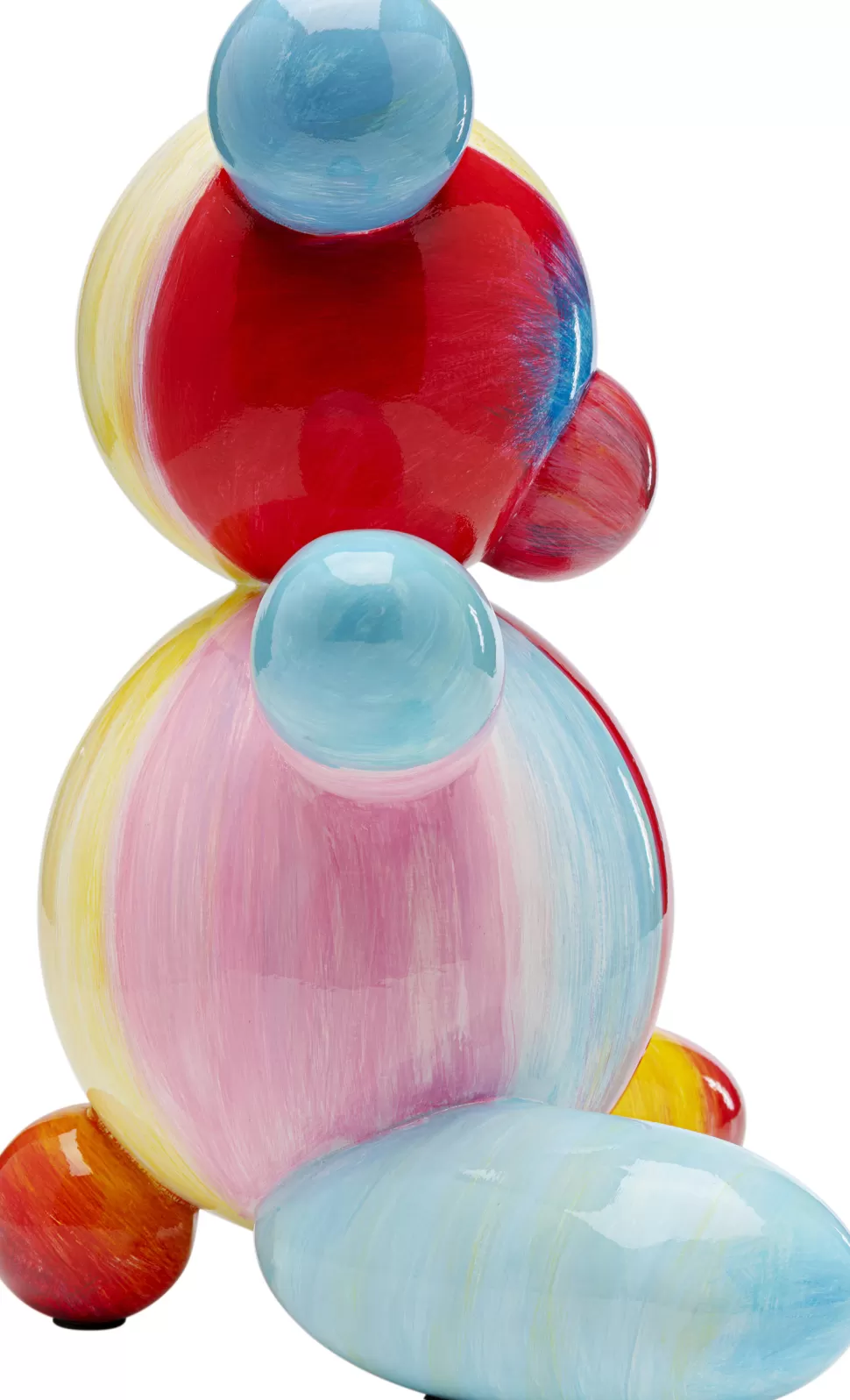 Figurki Dekoracyjne-KARE Design Figurka Dekoracyjna Kolorowy Miś 32x36 Cm Ręcznie Malowana