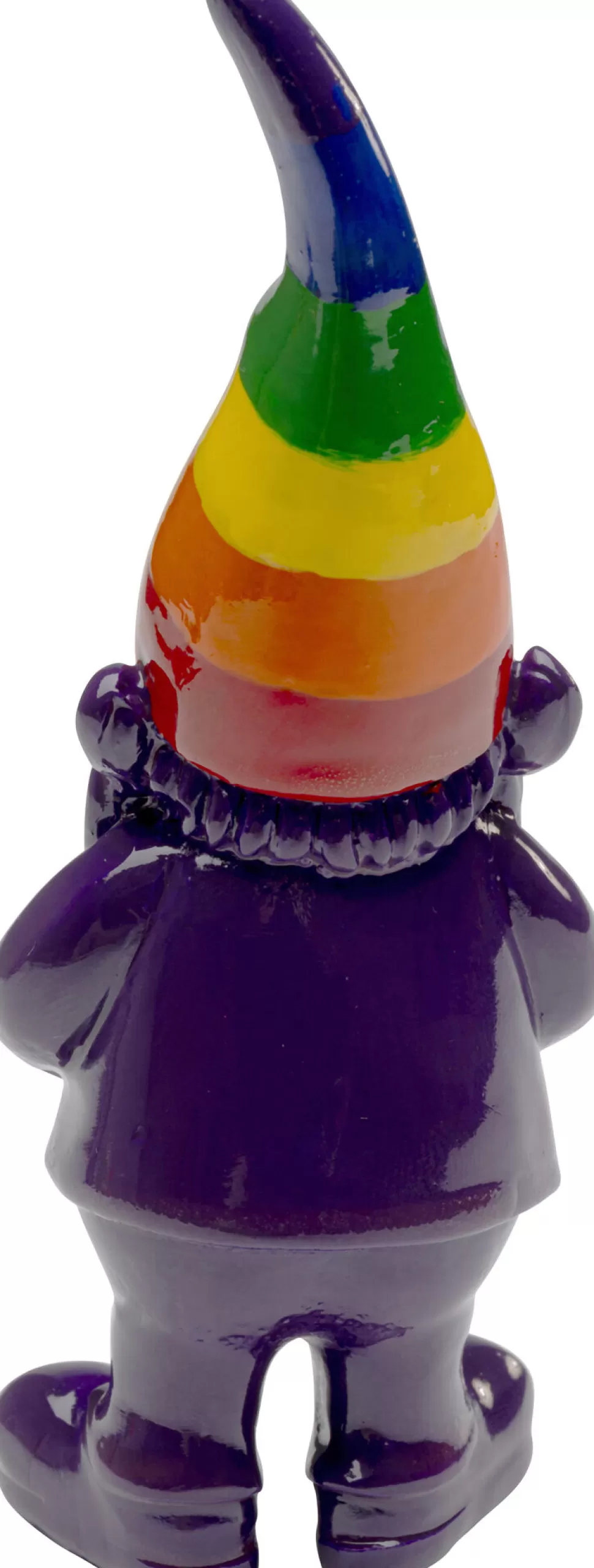 Figurki Dekoracyjne-KARE Design Figurka Dekoracyjna Krasnal Fioletowy Czapka Kolorowa 11 Cm