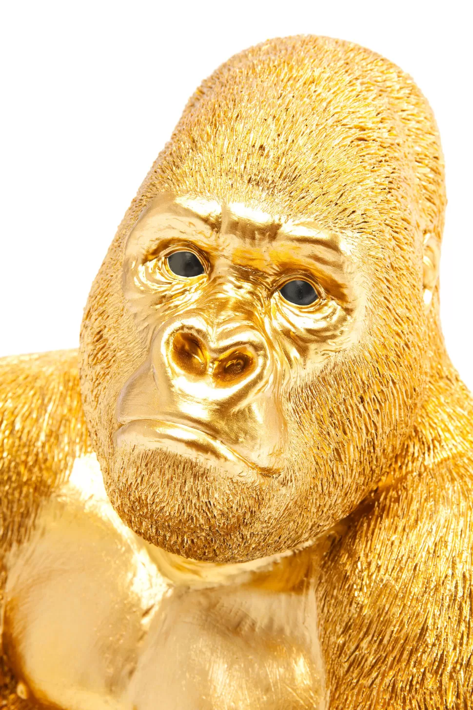 Figurki Dekoracyjne-KARE Design Figurka Dekoracyjna Monkey Gorilla Side 30x39 Cm Złota