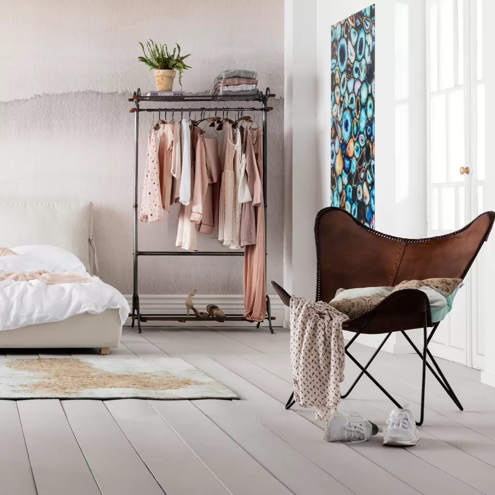 Fotele-KARE Design Fotel Butterfly Econo 80x87 Cm Brązowy